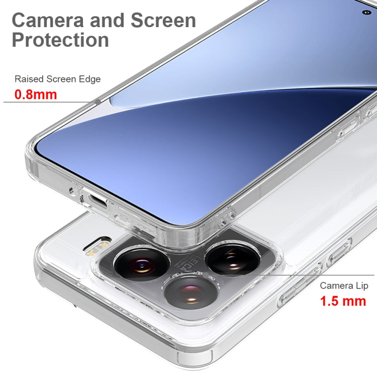 For Xiaomi 15 Pro Scratchproof Acrylic TPU Phone Case - Transparent