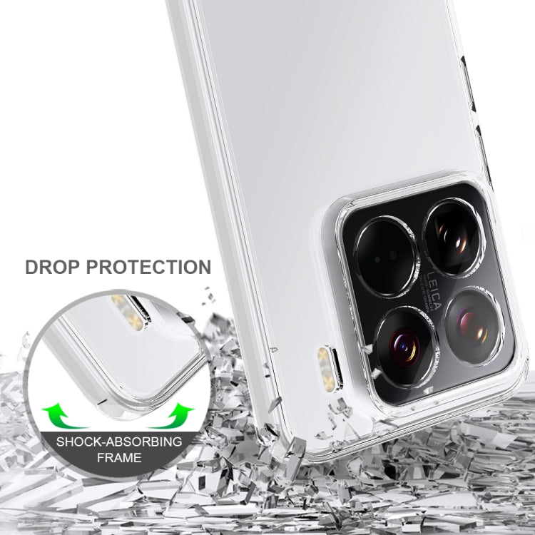 For Xiaomi 15 Pro Scratchproof Acrylic TPU Phone Case - Transparent