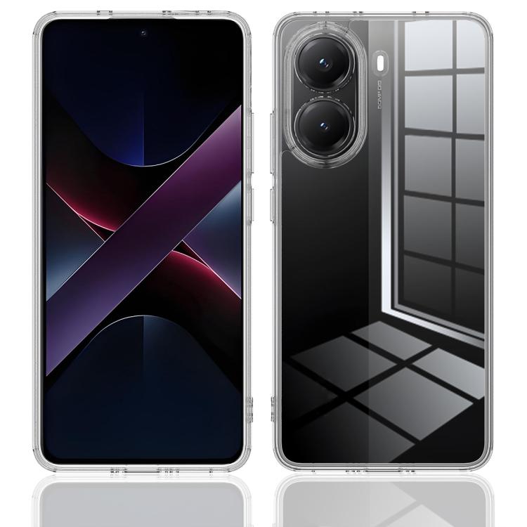 For Xiaomi Poco X7 Pro Scratchproof Acrylic TPU Phone Case - Transparent