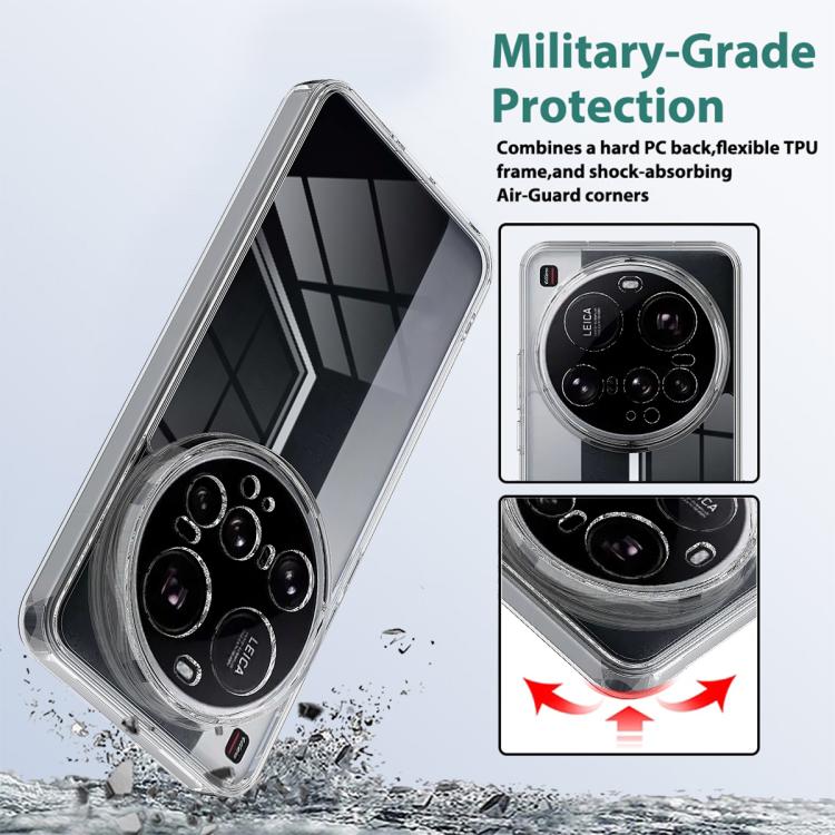 For Xiaomi 15 Ultra Scratchproof Acrylic TPU Phone Case - Transparent