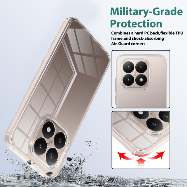 For Xiaomi 15T Scratchproof Acrylic TPU Phone Case - Transparent