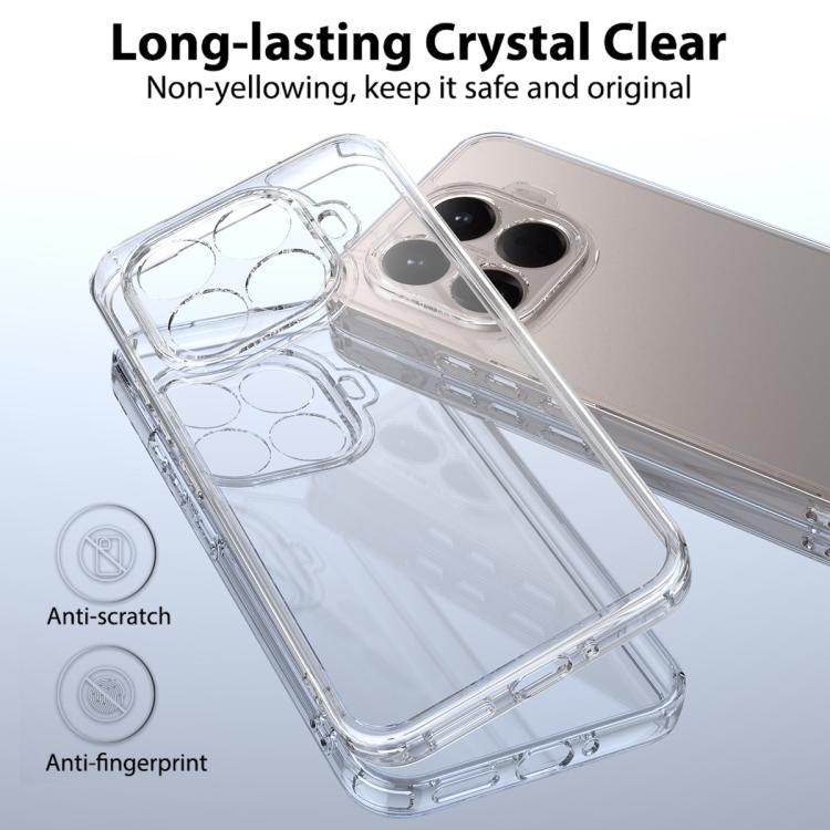 For Xiaomi 15T Pro Scratchproof Acrylic TPU Phone Case - Transparent