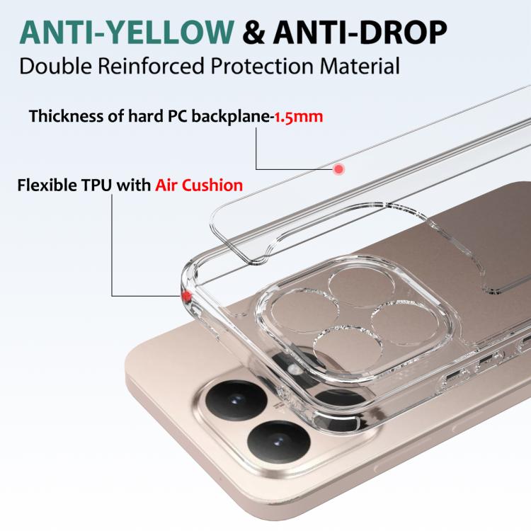 For Xiaomi 17 Scratchproof Acrylic TPU Phone Case - Transparent