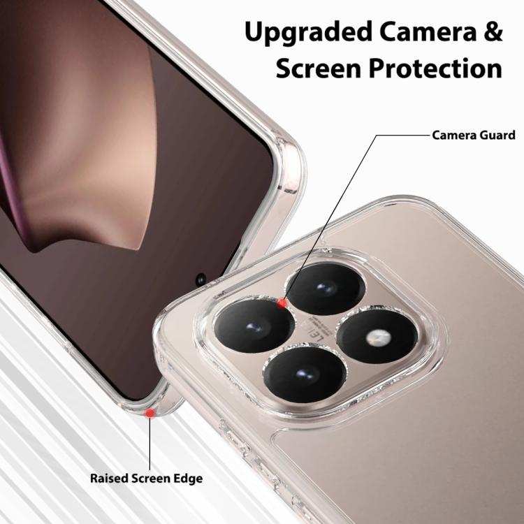 For Xiaomi 17 Scratchproof Acrylic TPU Phone Case - Transparent