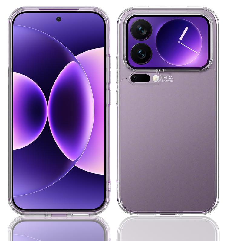 For Xiaomi 17 Pro Scratchproof Acrylic TPU Phone Case - Transparent