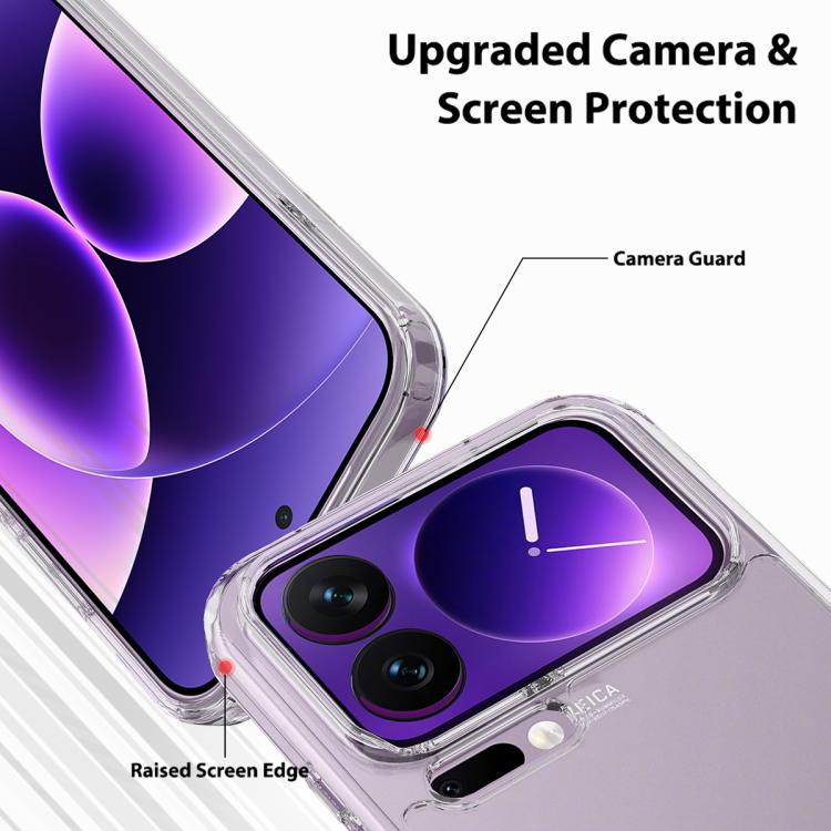 For Xiaomi 17 Pro Scratchproof Acrylic TPU Phone Case - Transparent