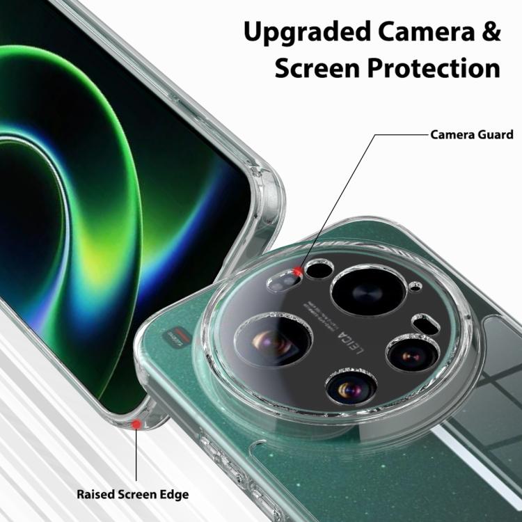 For Xiaomi 17 Ultra Scratchproof Acrylic TPU Phone Case - Transparent