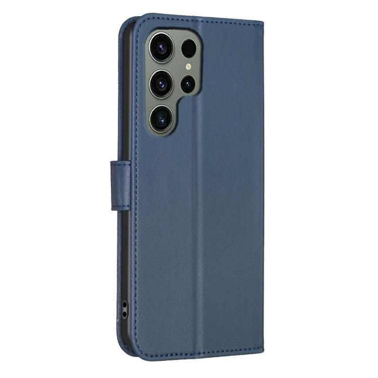 For Samsung Galaxy S25 Ultra 5G Four-leaf Embossed Leather Phone Case