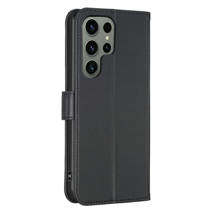 For Samsung Galaxy S25 Ultra 5G Four-leaf Embossed Leather Phone Case