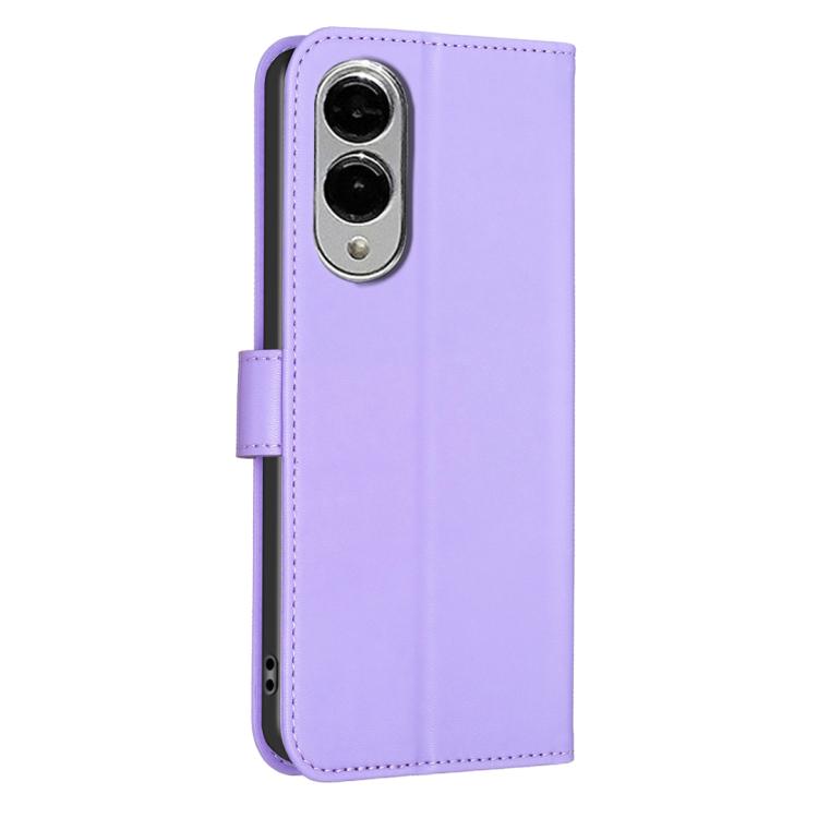 For Samsung Galaxy S25 Edge 5G Four-leaf Embossed Leather Phone Case