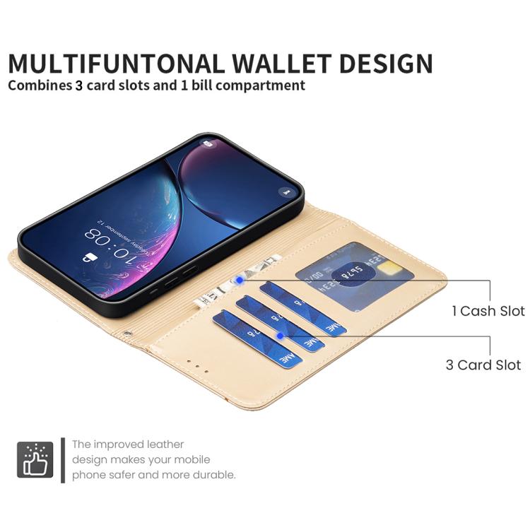 For Samsung Galaxy S25 Edge 5G Four-leaf Embossed Leather Phone Case