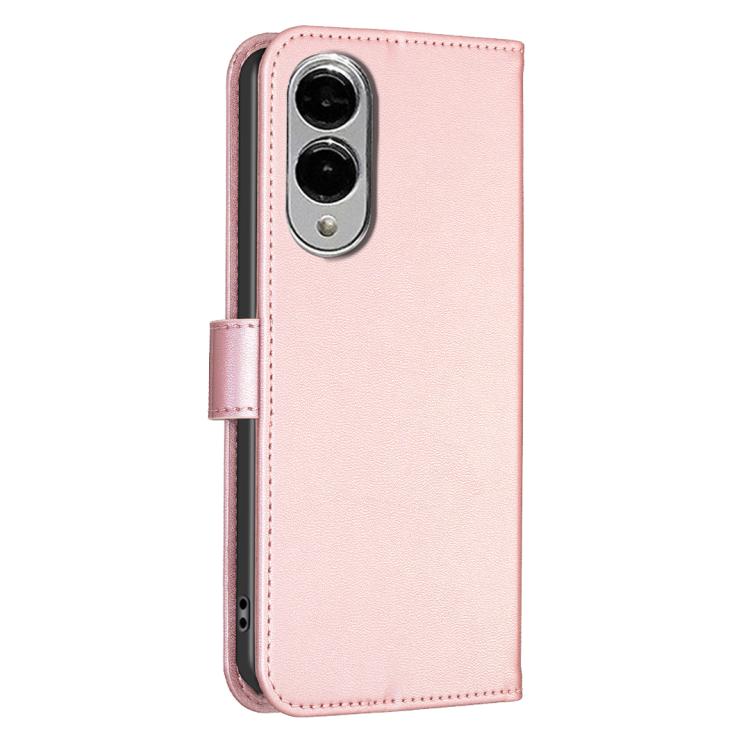 For Samsung Galaxy S25 Edge 5G Four-leaf Embossed Leather Phone Case