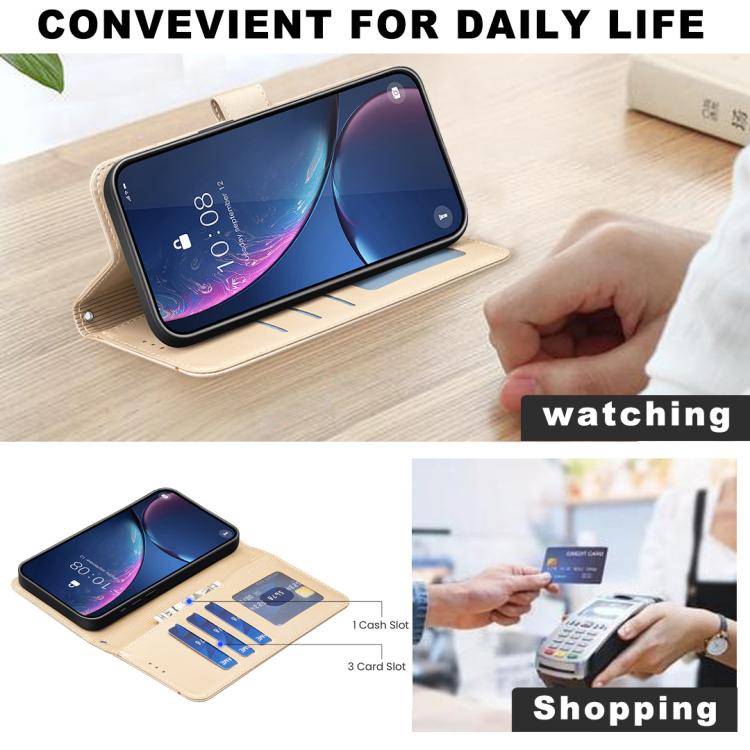 For Samsung Galaxy S25 Edge 5G Four-leaf Embossed Leather Phone Case