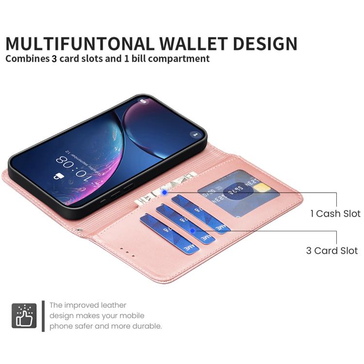 For Samsung Galaxy S25 Edge 5G Four-leaf Embossed Leather Phone Case