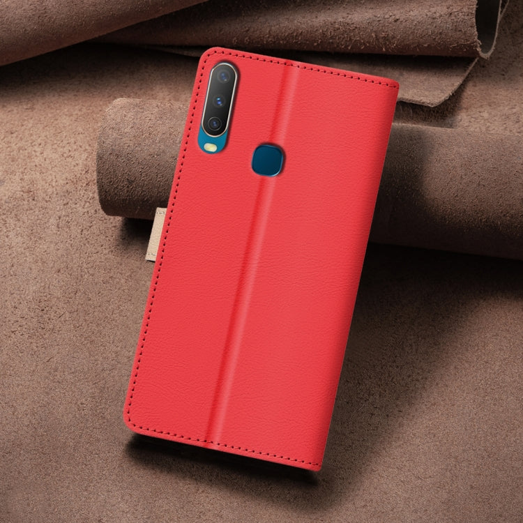 For vivo Y11 / Y15 / Y12 / Y17 Color Matching RFID Anti-theft Leather Phone Case