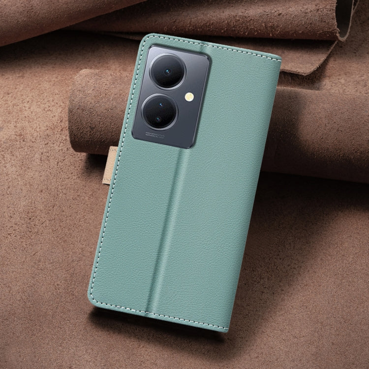For vivo Y78 5G / Y36 Color Matching RFID Anti-theft Leather Phone Case