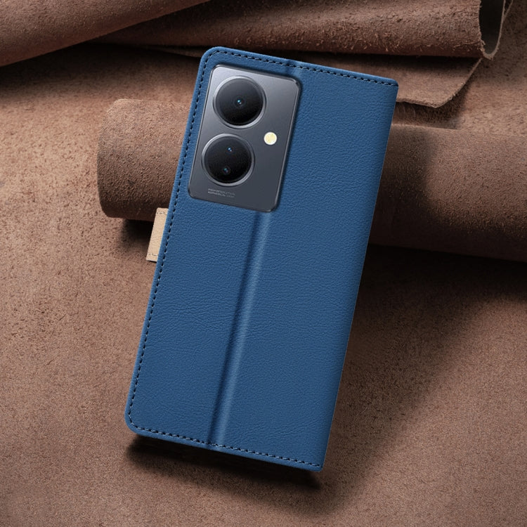 For vivo Y78 5G / Y36 Color Matching RFID Anti-theft Leather Phone Case