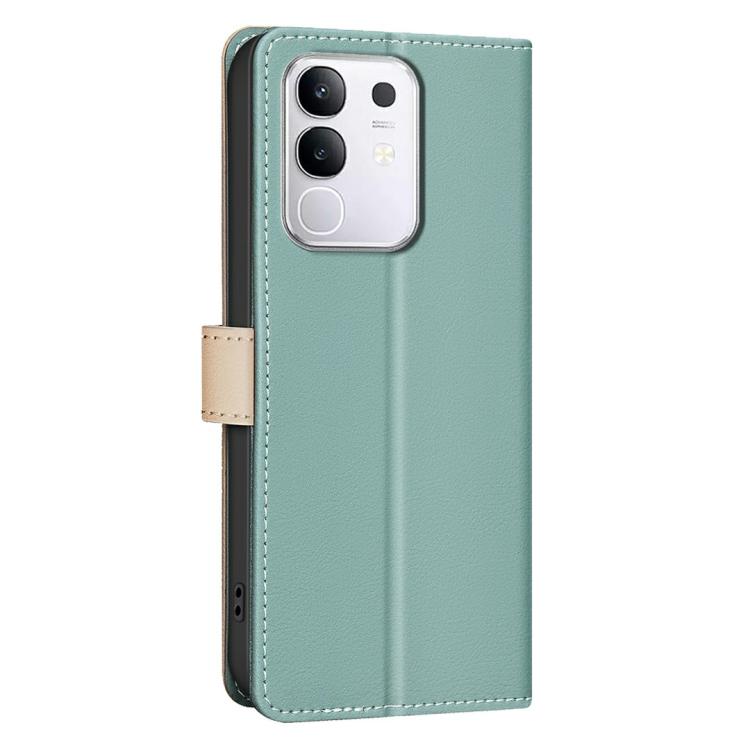 For vivo Y29 4G Color Matching RFID Anti-theft Leather Phone Case