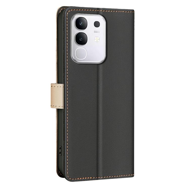 For vivo Y29 4G Color Matching RFID Anti-theft Leather Phone Case