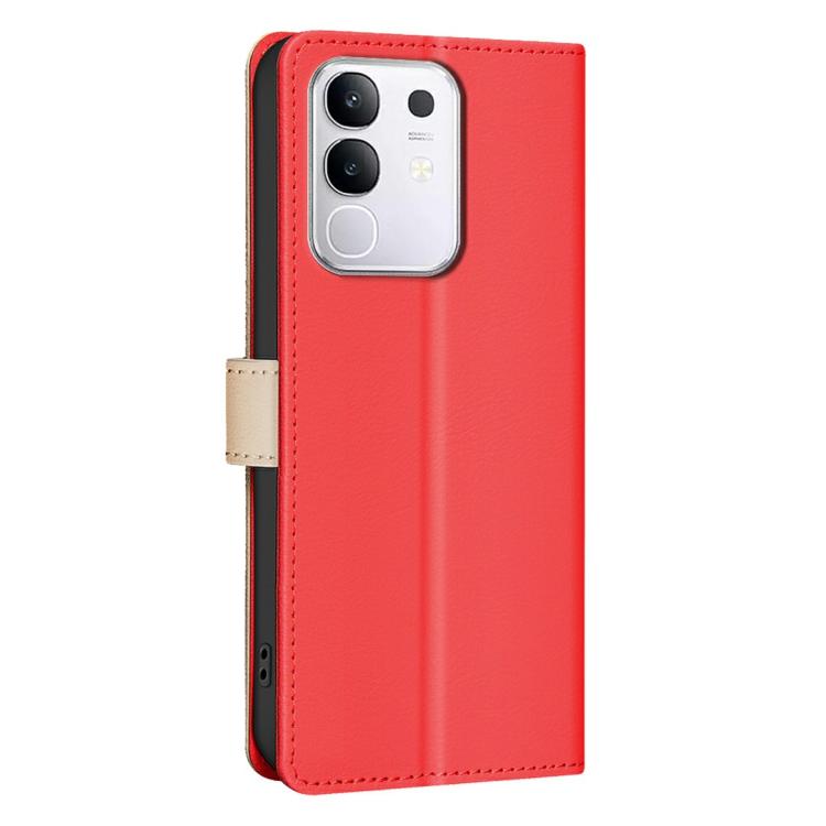For vivo Y29 4G Color Matching RFID Anti-theft Leather Phone Case
