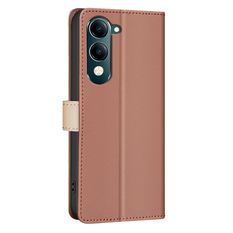 For vivo Y29S 5G Global / Y04 5G Global Color Matching RFID Anti-theft Leather Phone Case