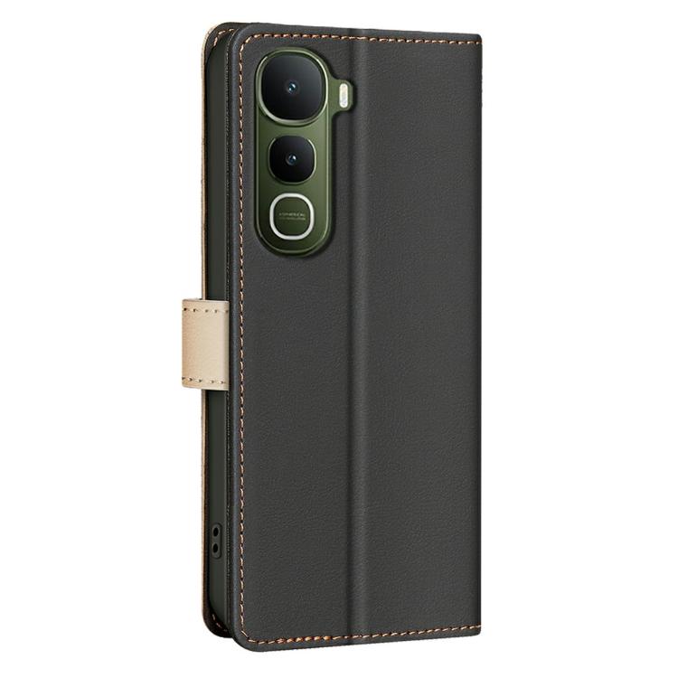 For vivo Y400 5G Global Color Matching RFID Anti-theft Leather Phone Case