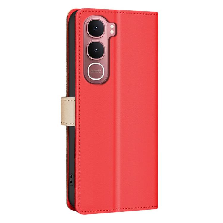 For vivo Y31 5G 2025 Color Matching RFID Anti-theft Leather Phone Case