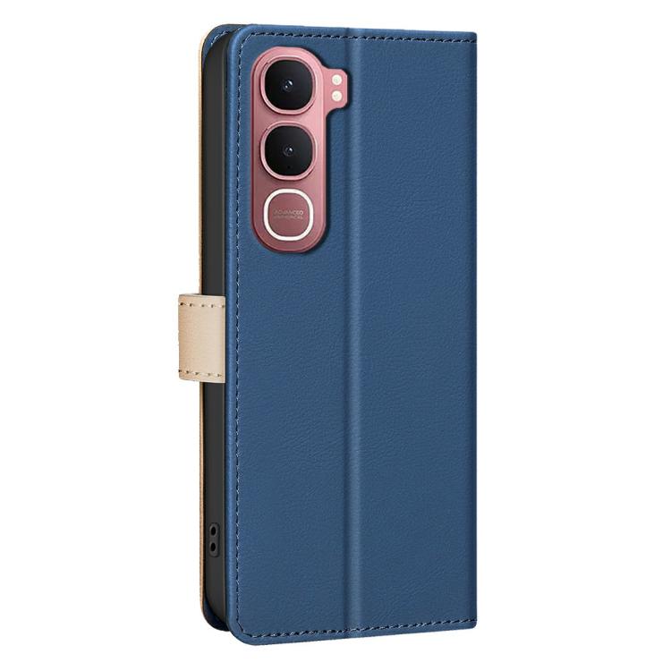 For vivo Y31 5G 2025 Color Matching RFID Anti-theft Leather Phone Case