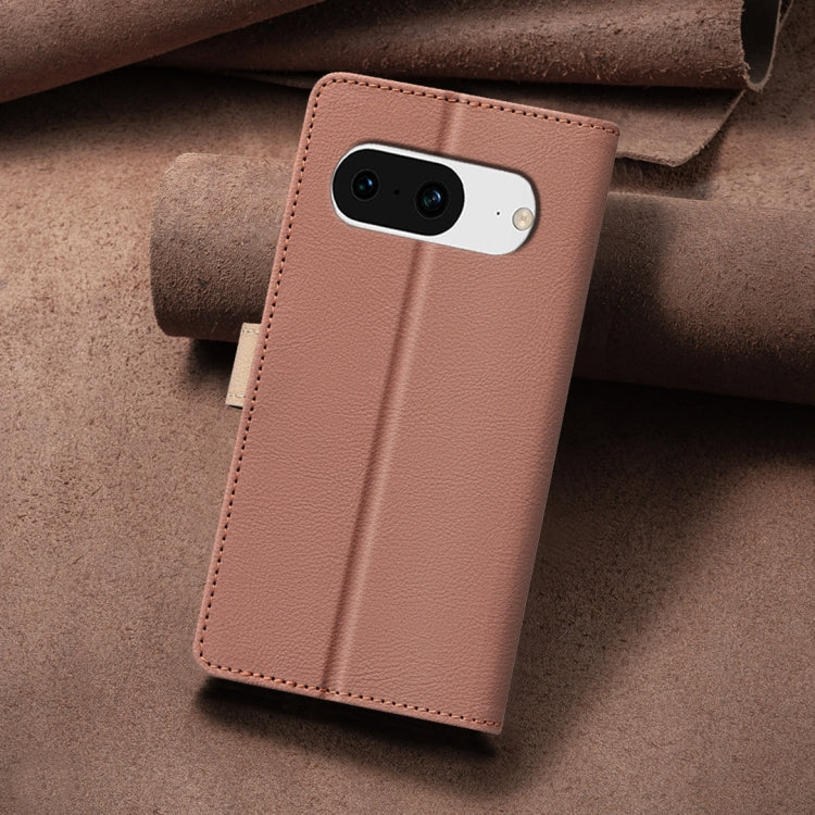 For Google Pixel 8 Color Matching RFID Anti-theft Leather Phone Case
