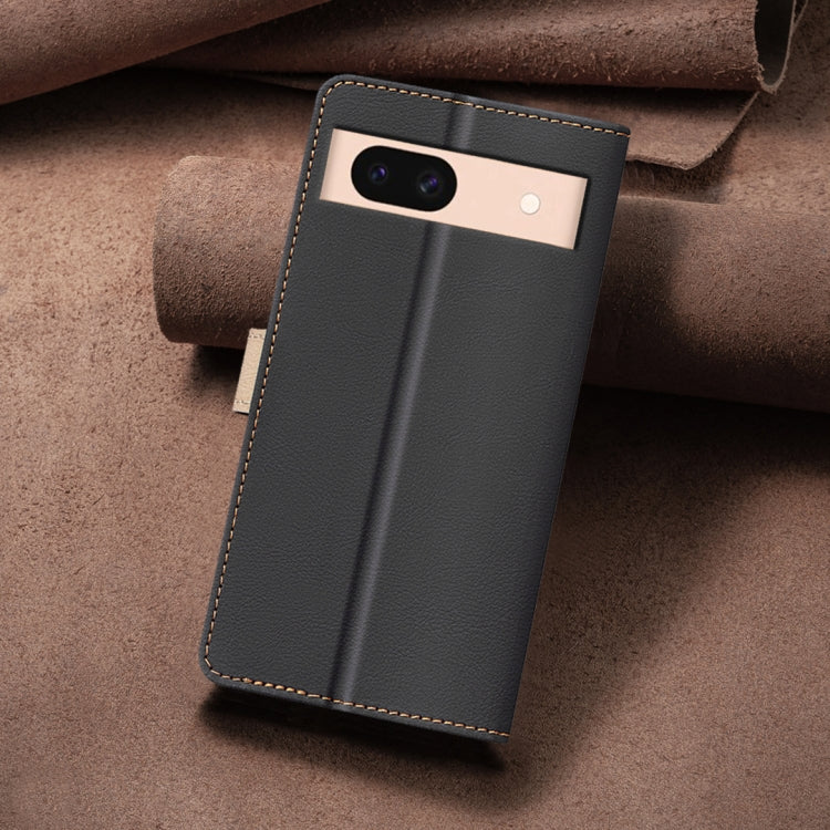 For Google Pixel 8a Color Matching RFID Anti-theft Leather Phone Case