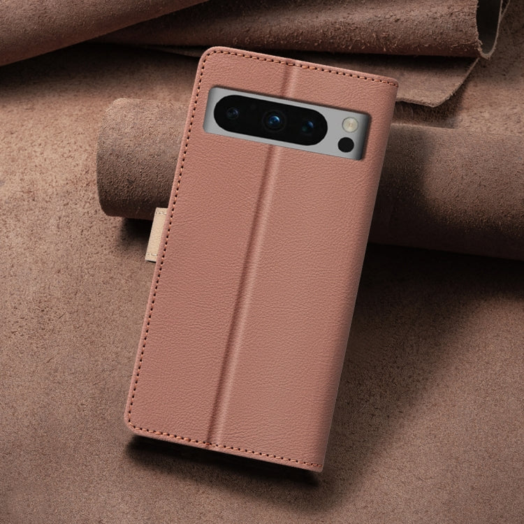 For Google Pixel 8 Pro Color Matching RFID Anti-theft Leather Phone Case