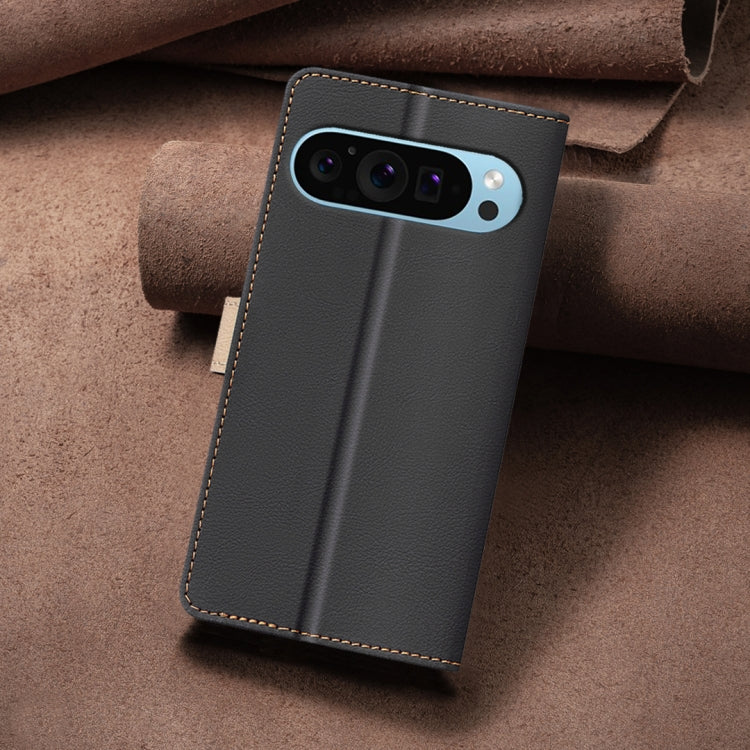 For Google Pixel 9 Color Matching RFID Anti-theft Leather Phone Case