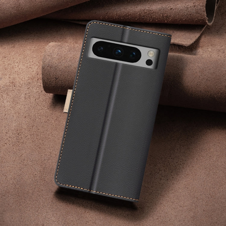 For Google Pixel 9 Pro Color Matching RFID Anti-theft Leather Phone Case