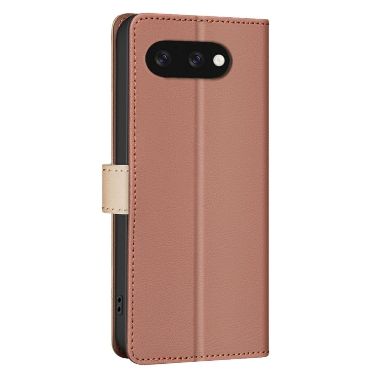 For Google Pixel 9A Color Matching RFID Anti-theft Leather Phone Case