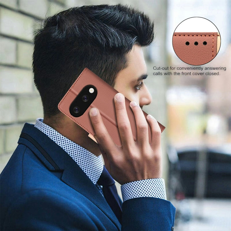 For Google Pixel 9A Color Matching RFID Anti-theft Leather Phone Case