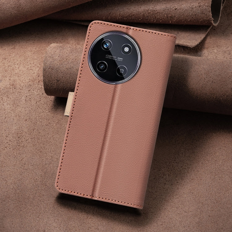 For Realme 11 4G Global Color Matching RFID Anti-theft Leather Phone Case