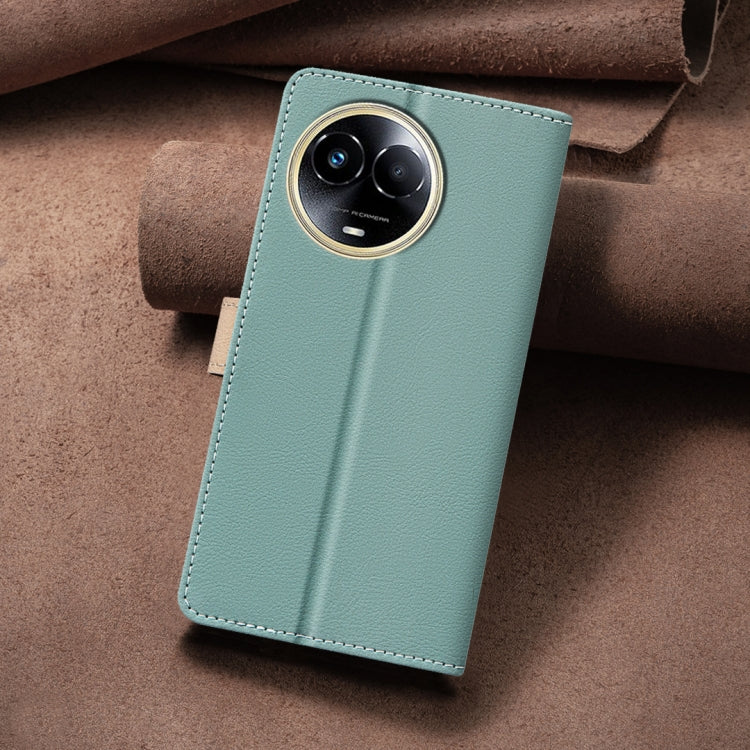 For Realme 11 5G Global / 11X Color Matching RFID Anti-theft Leather Phone Case