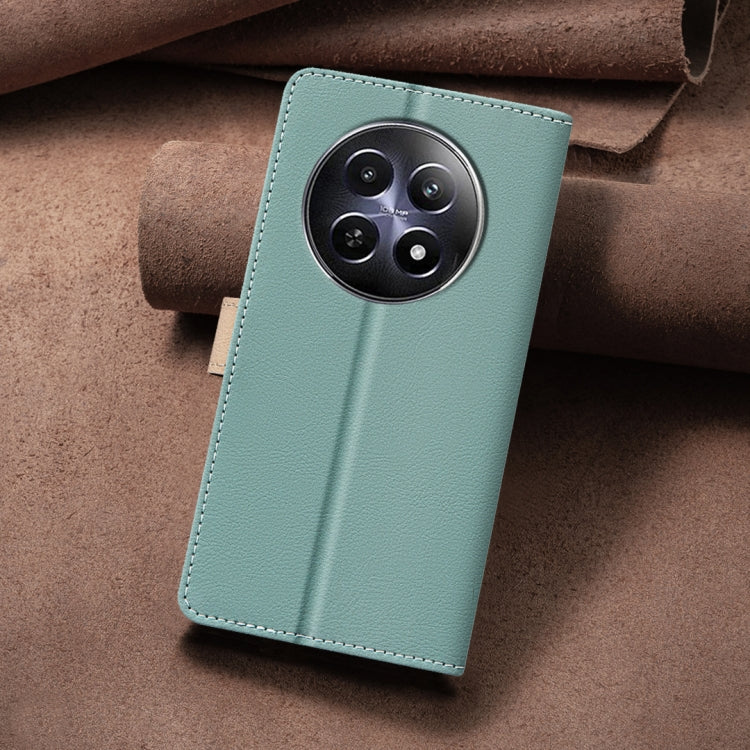 For Realme 12 5G Global Color Matching RFID Anti-theft Leather Phone Case