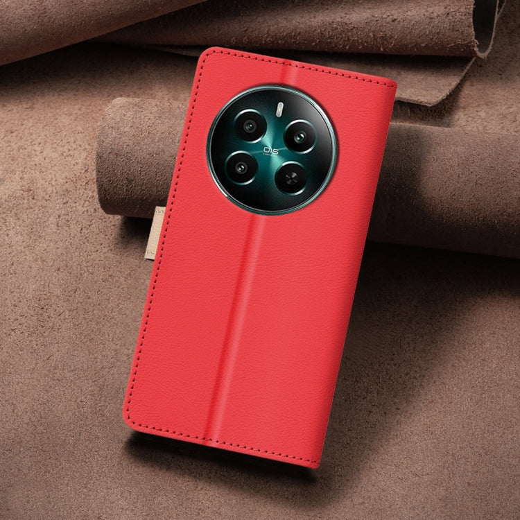 For Realme 12+ 5G Color Matching RFID Anti-theft Leather Phone Case