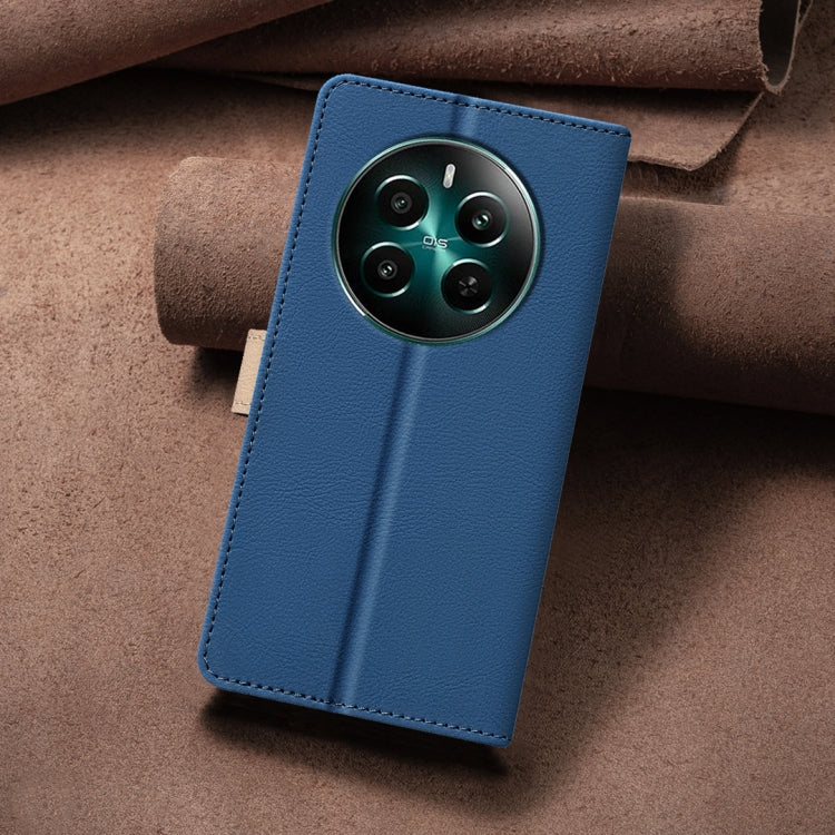 For Realme 12+ 5G Color Matching RFID Anti-theft Leather Phone Case