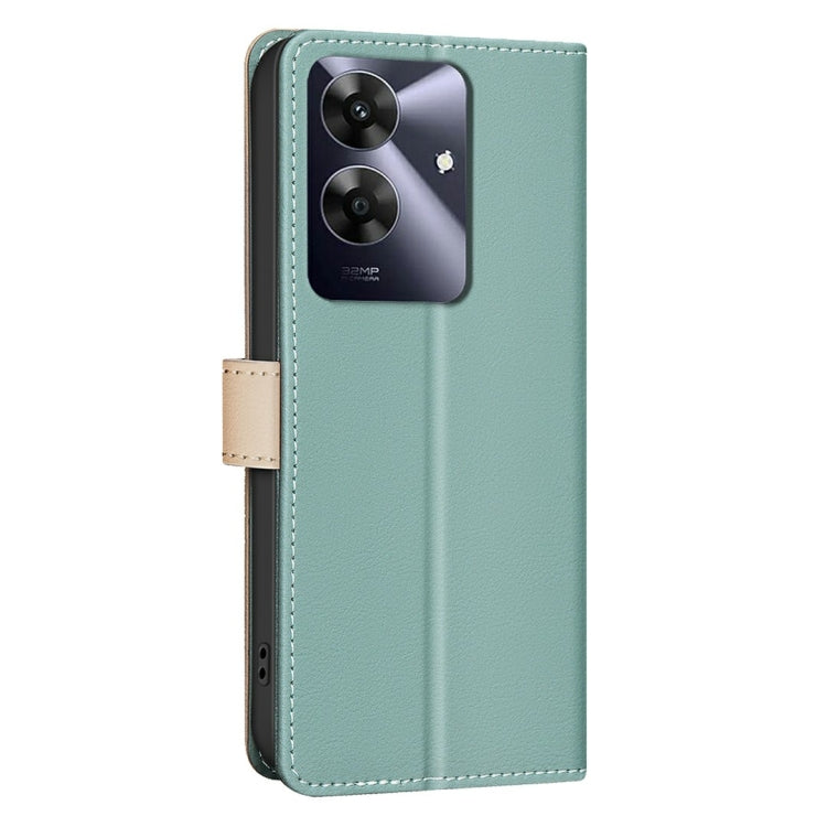 For Realme Note 60 / C61 Color Matching RFID Anti-theft Leather Phone Case