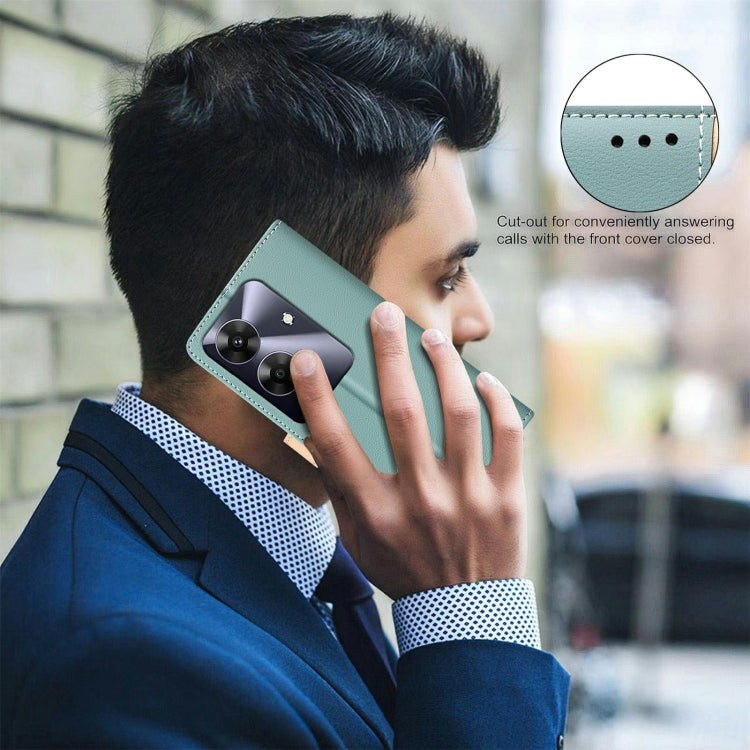For Realme Note 60 / C61 Color Matching RFID Anti-theft Leather Phone Case