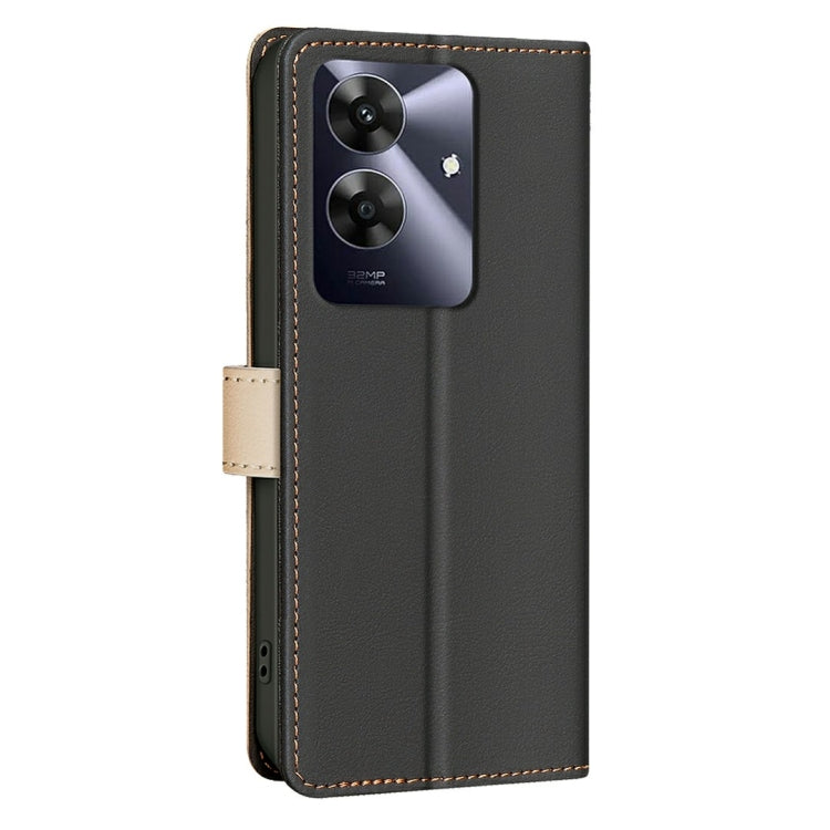 For Realme Note 60 / C61 Color Matching RFID Anti-theft Leather Phone Case