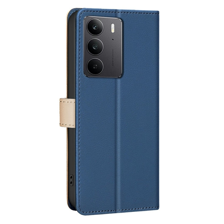 For Realme C75 4G Color Matching RFID Anti-theft Leather Phone Case