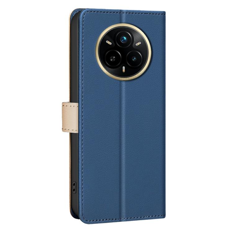For Realme 14 Pro Color Matching RFID Anti-theft Leather Phone Case