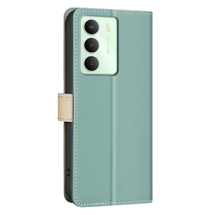 For Realme 14X 5G Color Matching RFID Anti-theft Leather Phone Case
