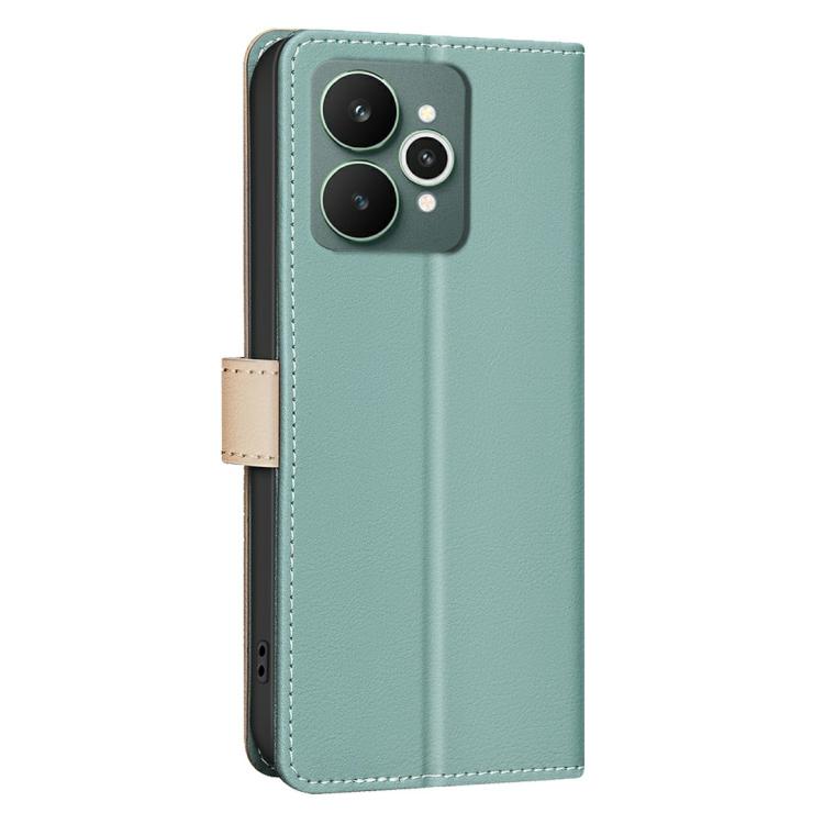 For Realme 15 5G Color Matching RFID Anti-theft Leather Phone Case