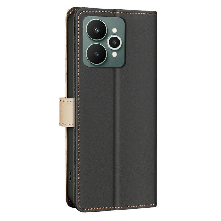 For Realme 15 5G Color Matching RFID Anti-theft Leather Phone Case