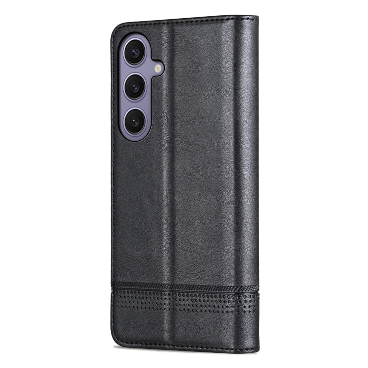 For Samsung Galaxy S25 5G AZNS Magnetic Calf Texture Flip Leather Phone Case