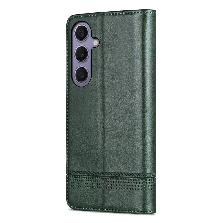 For Samsung Galaxy S25 5G AZNS Magnetic Calf Texture Flip Leather Phone Case